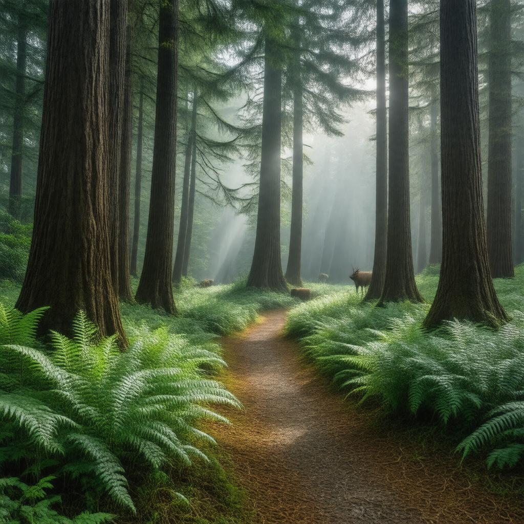 AI-created image of Prairie Creek Redwoods State Park