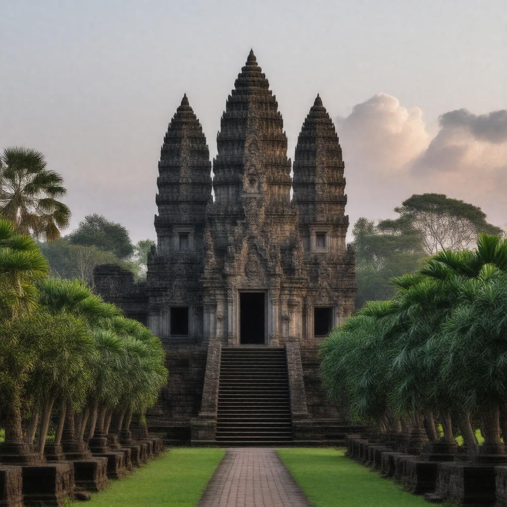 AI-created image of Prambanan Temple