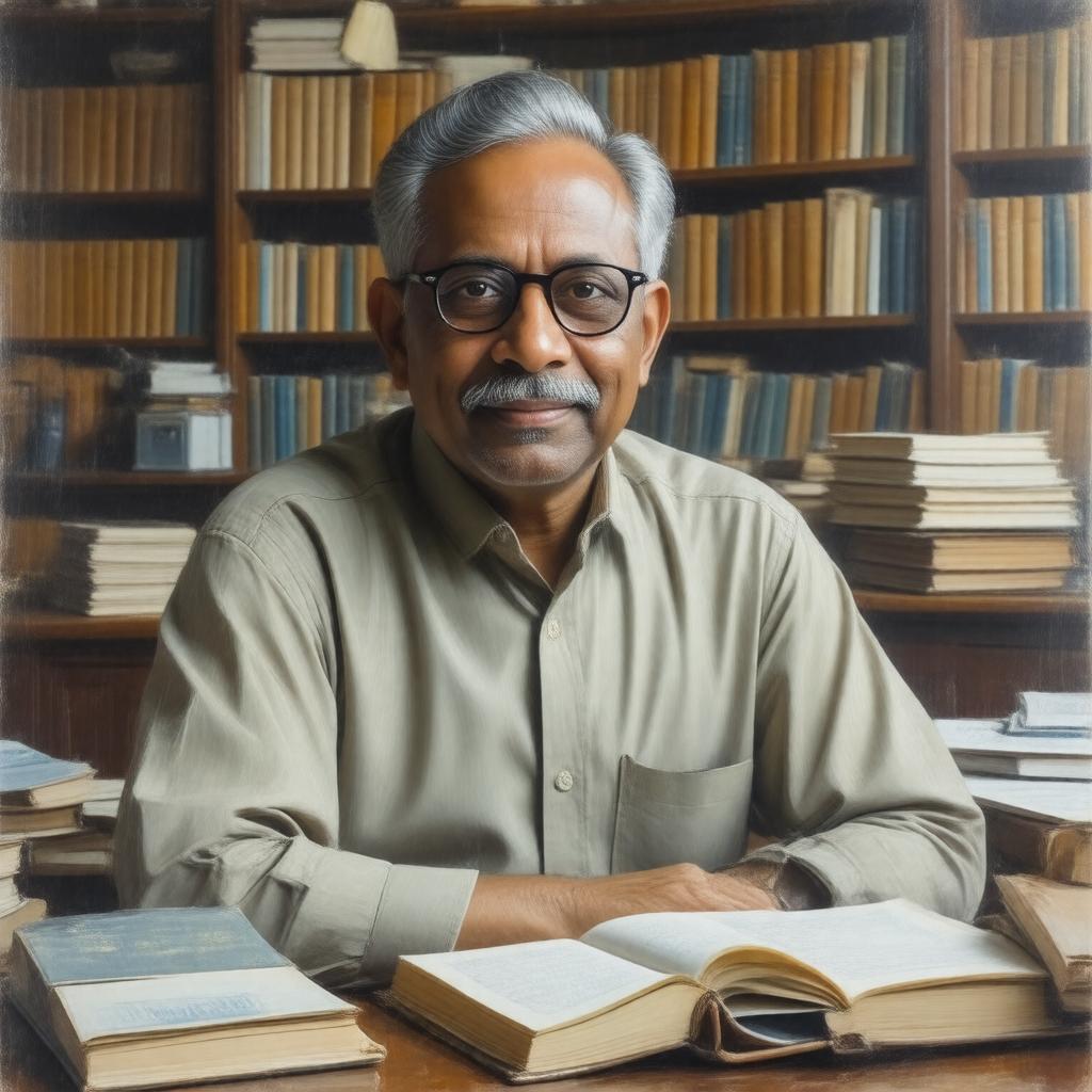 AI-created image of Pranab Bardhan
