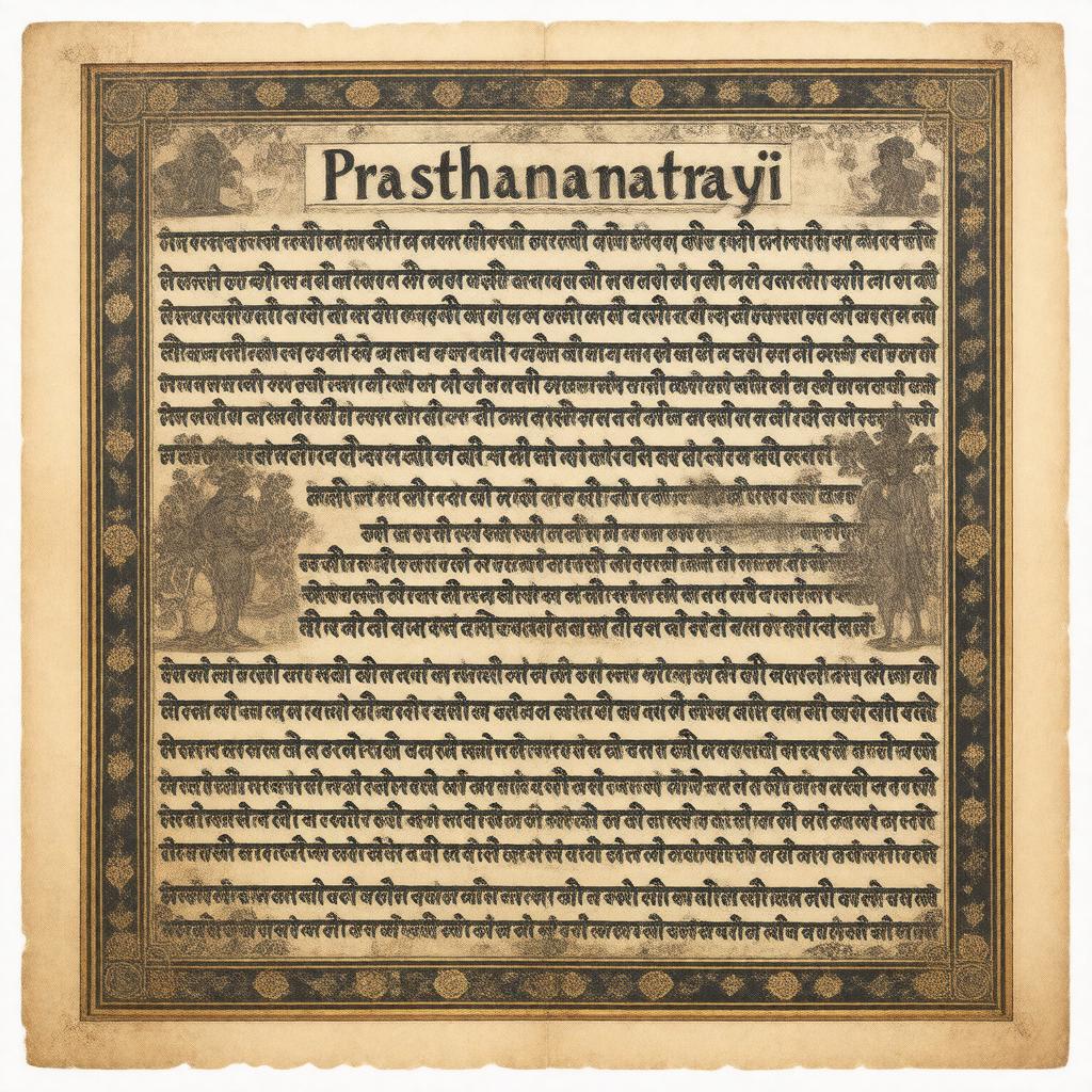 AI-created image of Prasthanatrayi
