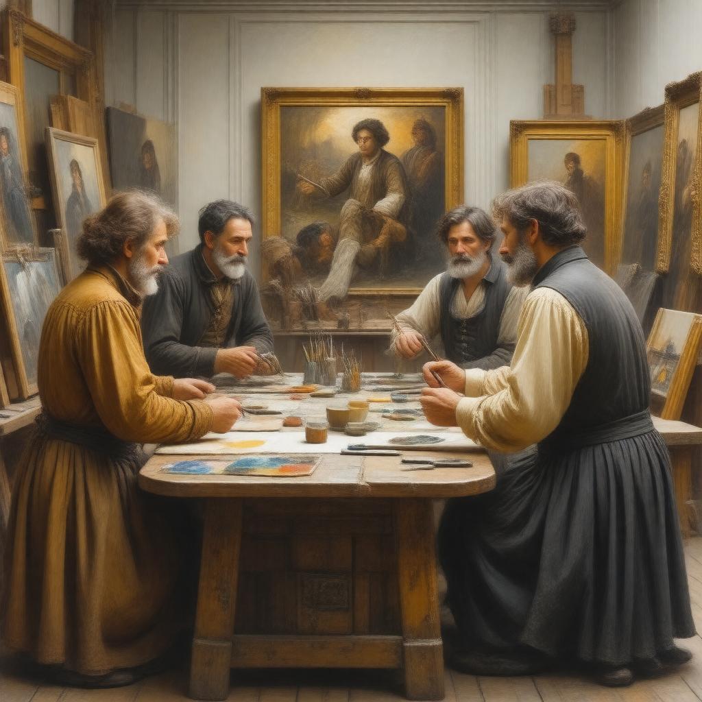 Click to view larger image AI-created image of Pre-Raphaelite Brotherhood (associate)