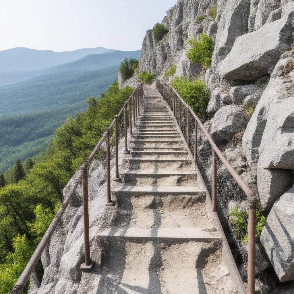 Click to view larger image AI-created image of Precipice Trail