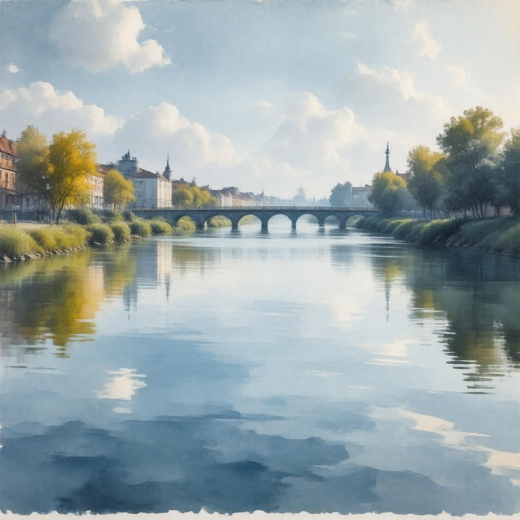 Click to view larger image AI-created image of Pregel River