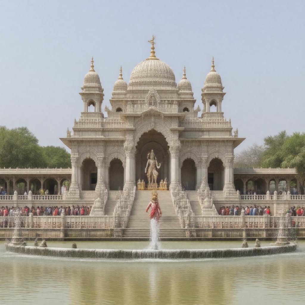 AI-created image of Prem Mandir, Vrindavan