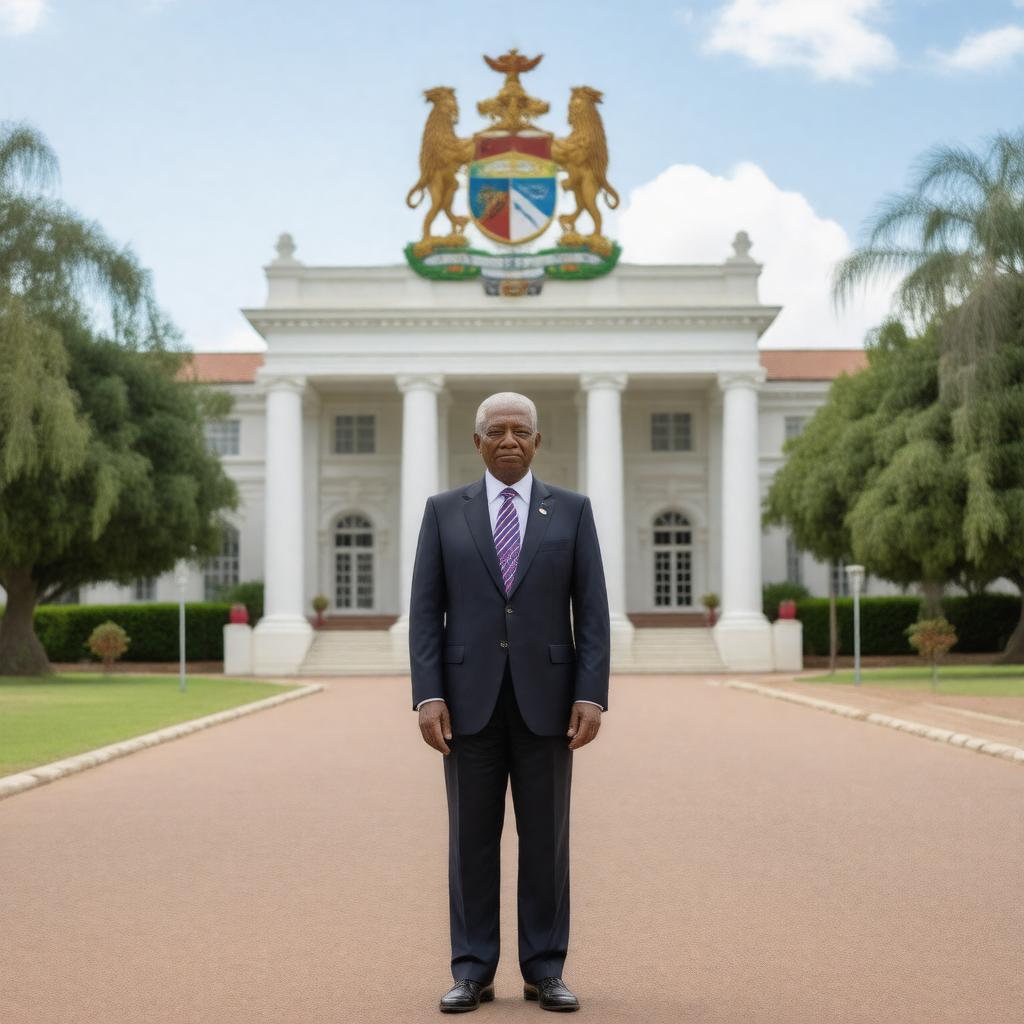 Click to view larger image AI-created image of President of Botswana