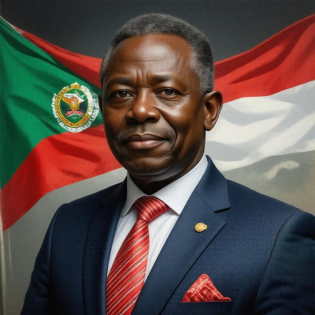 Click to view larger image AI-created image of President of Burundi