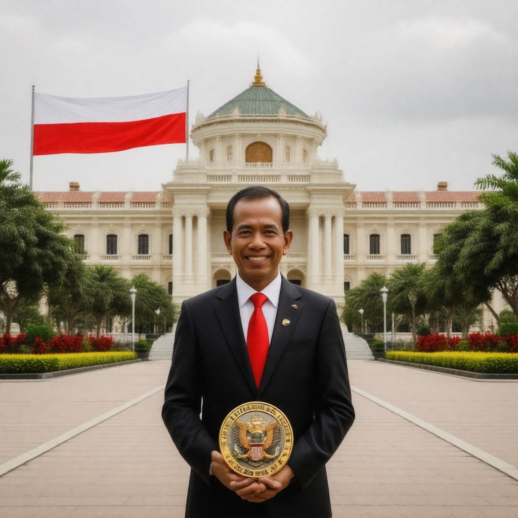 AI-created image of President of Indonesia