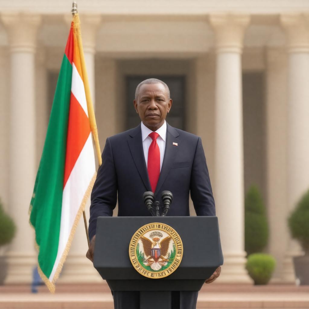 Click to view larger image AI-created image of President of Niger