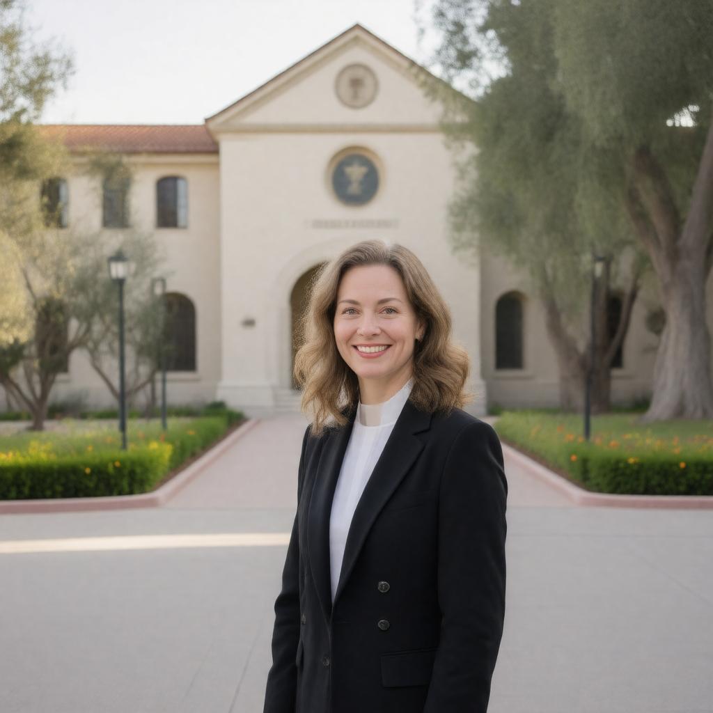 Click to view larger image AI-created image of President of Pomona College