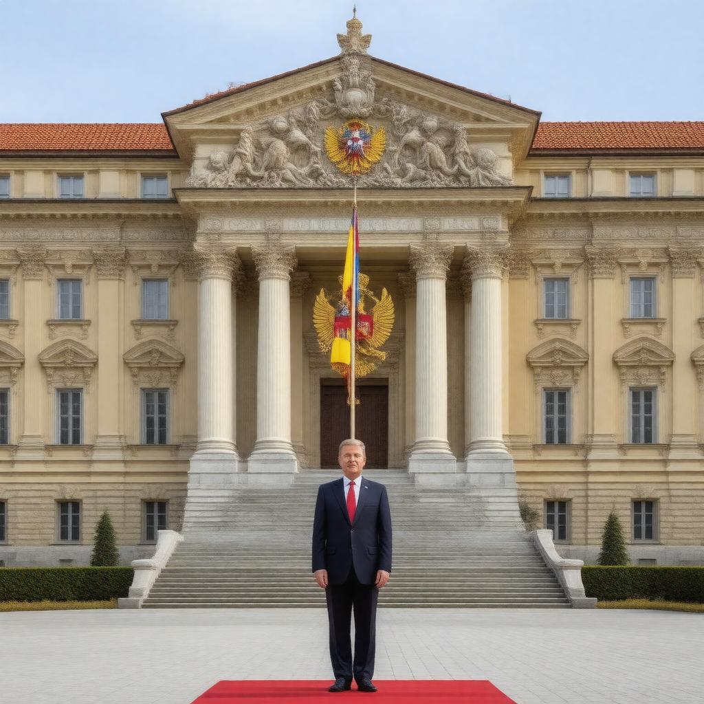 AI-created image of President of Romania