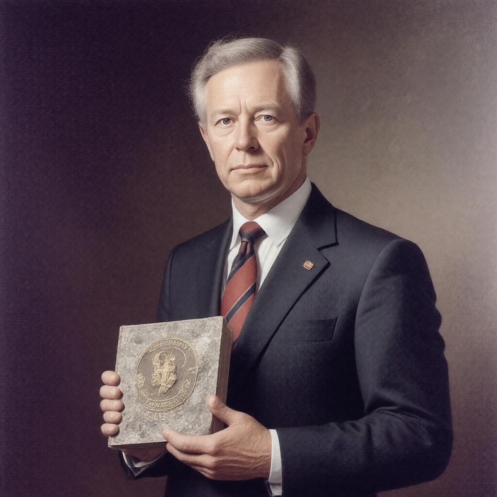 Click to view larger image AI-created image of President of the Geological Society of London