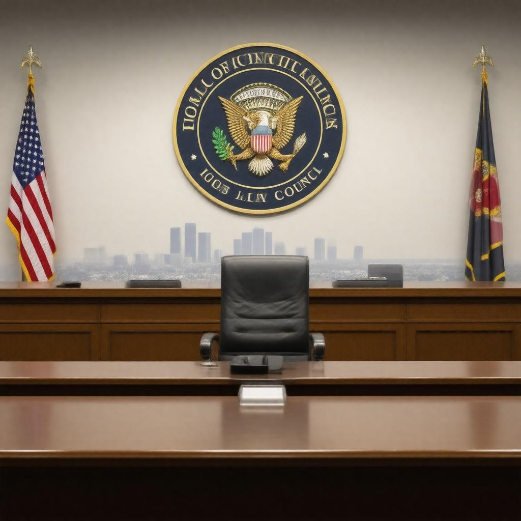AI-created image of President of the Los Angeles City Council