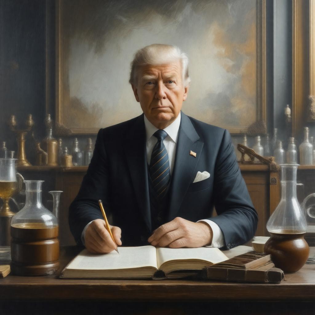 AI-created image of President of the Royal Society