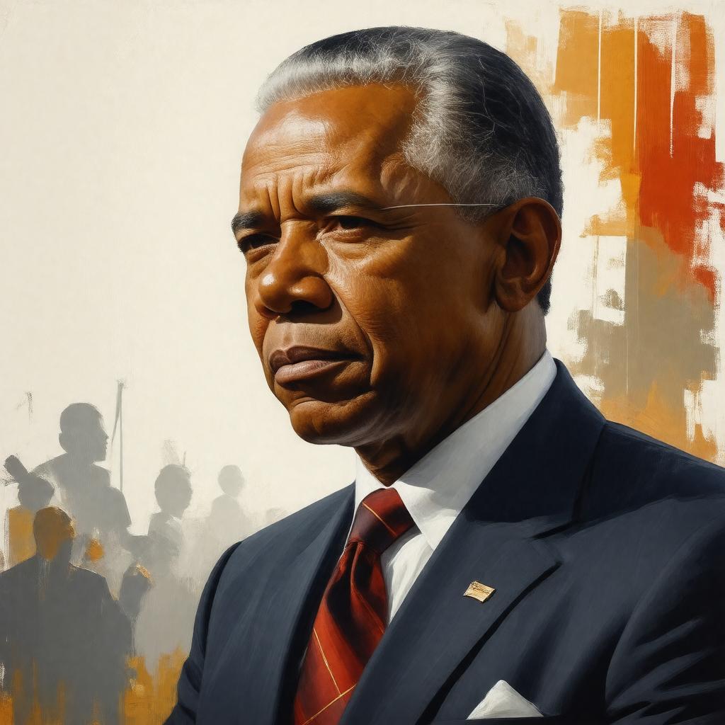 Click to view larger image AI-created image of President of the Southern Christian Leadership Conference