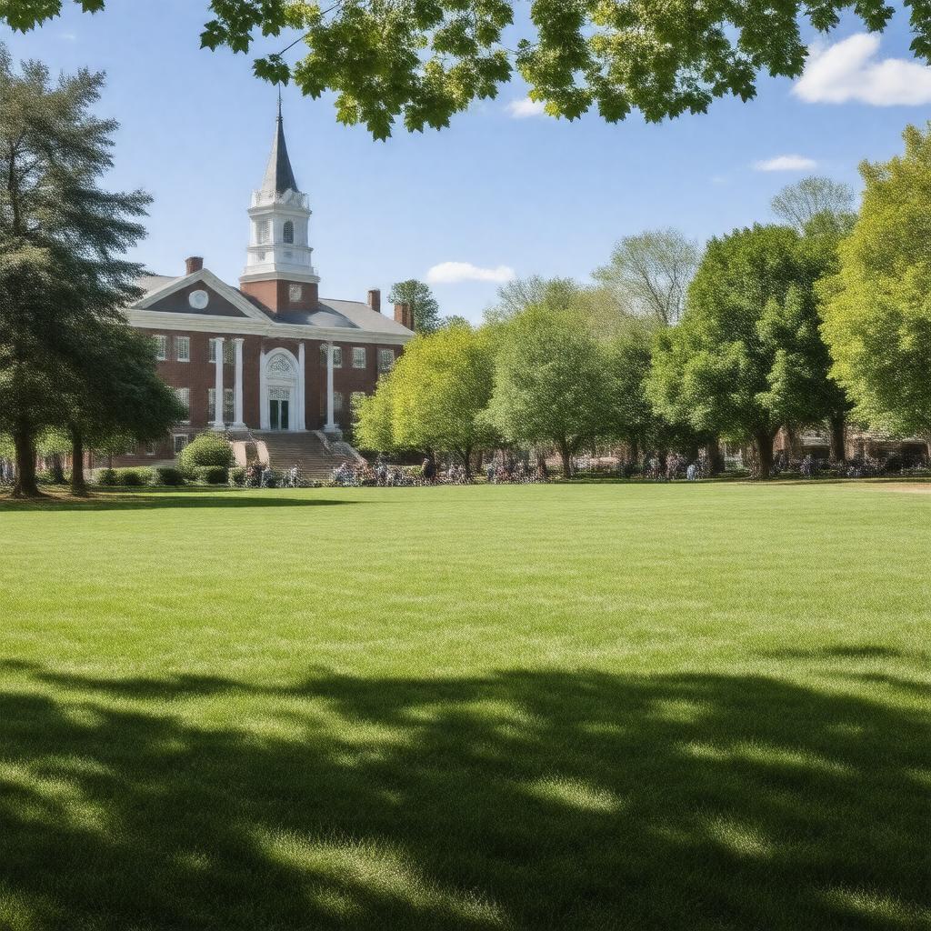 Click to view larger image AI-created image of President's Lawn