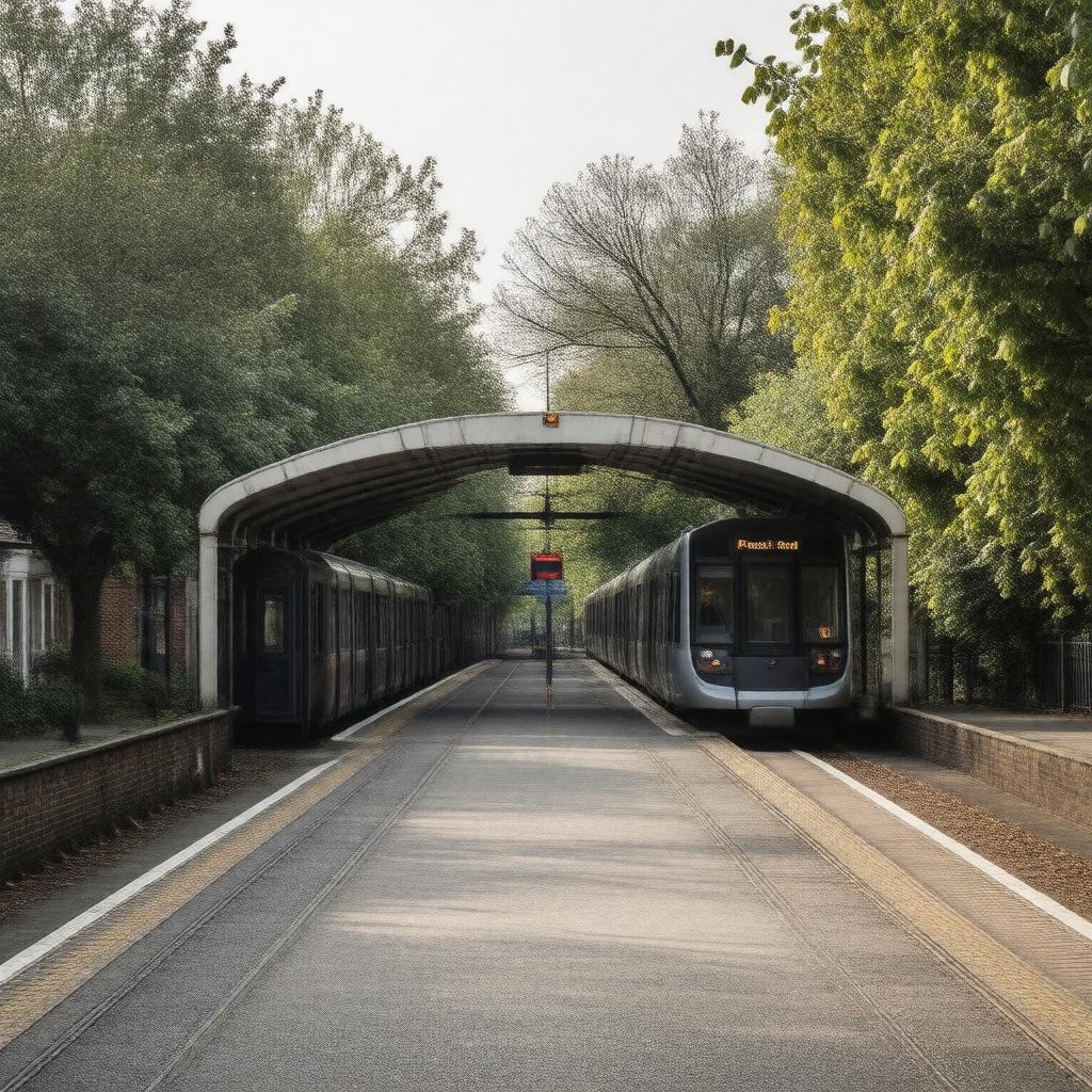 AI-created image of Preston Road station