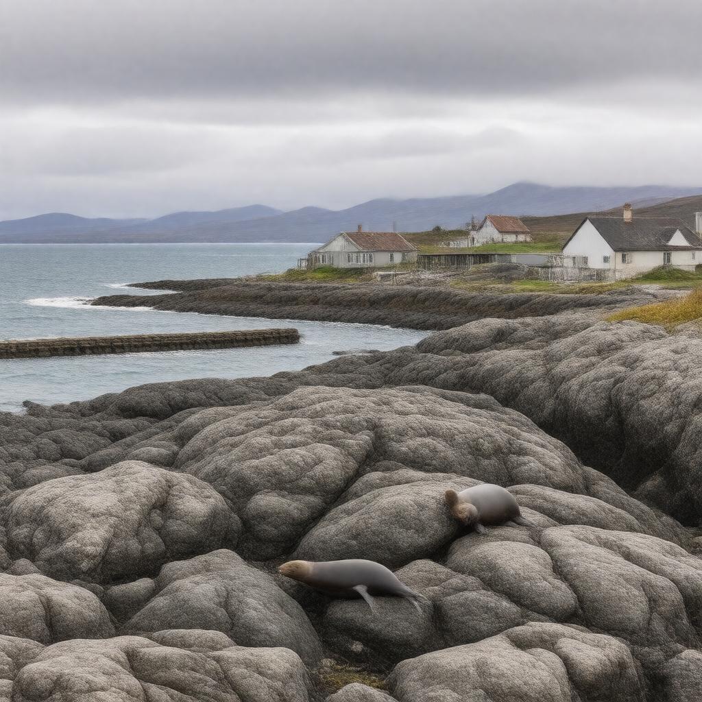 AI-created image of Pribilof Islands