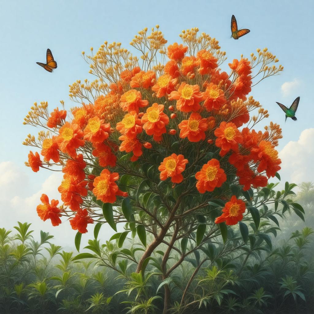 Click to view larger image AI-created image of Pride of Barbados