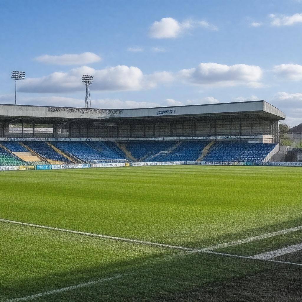 AI-created image of Priestfield Stadium