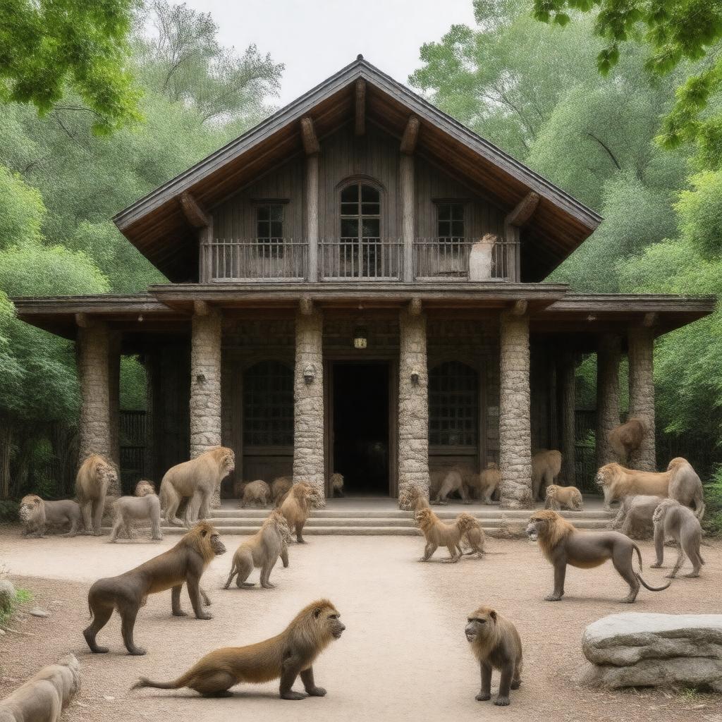 Click to view larger image AI-created image of Primate House