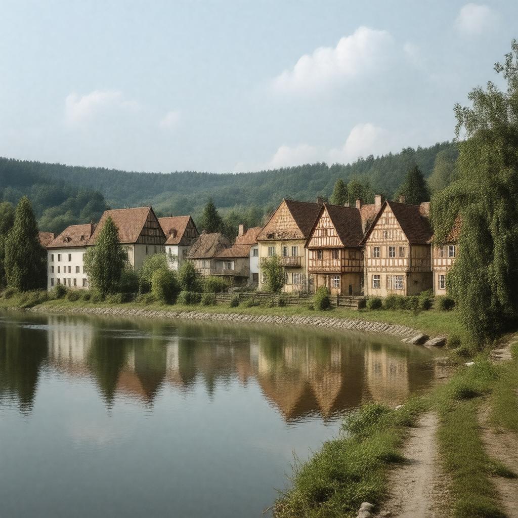 AI-created image of Primkenau, Silesia, German Empire