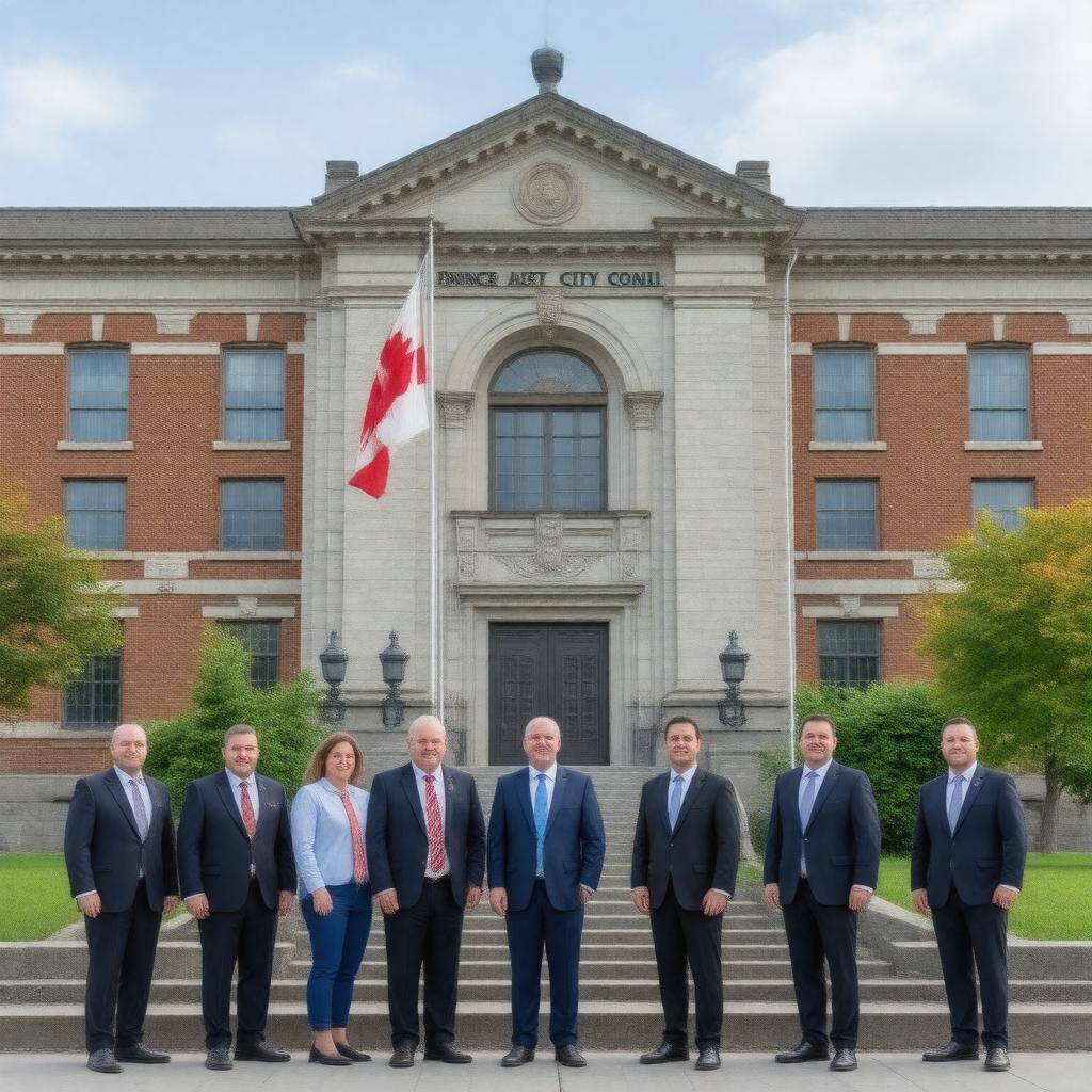 AI-created image of Prince Albert City Council