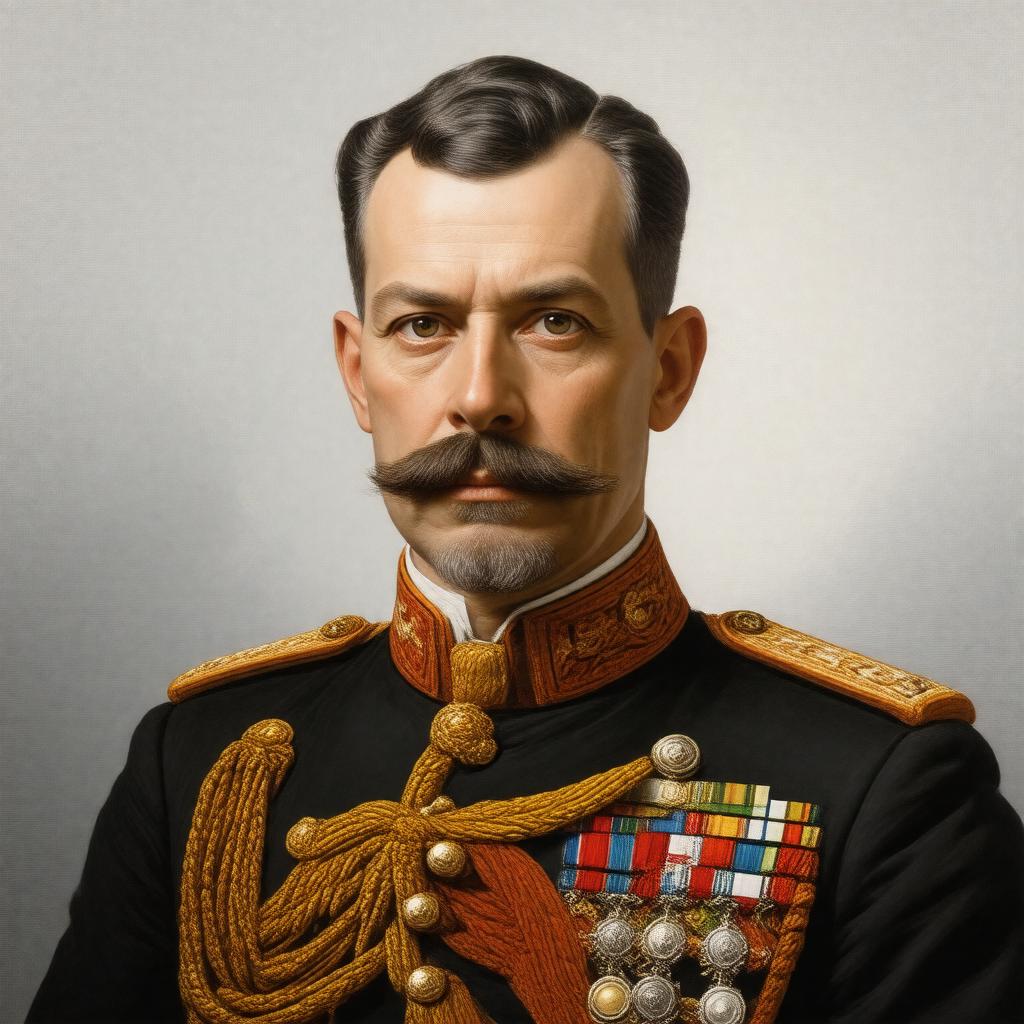 Click to view larger image AI-created image of Prince Alexander of Battenberg