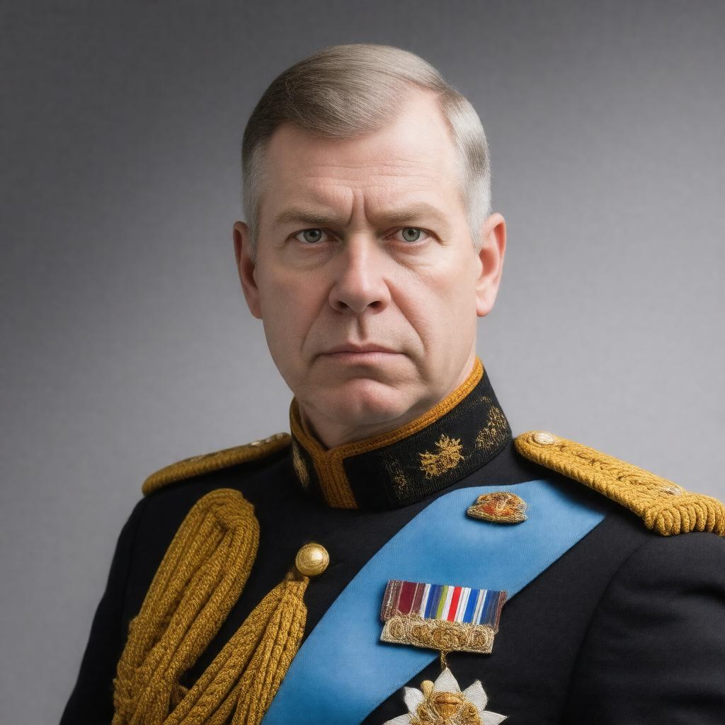 AI-created image of Prince Andrew, Duke of York