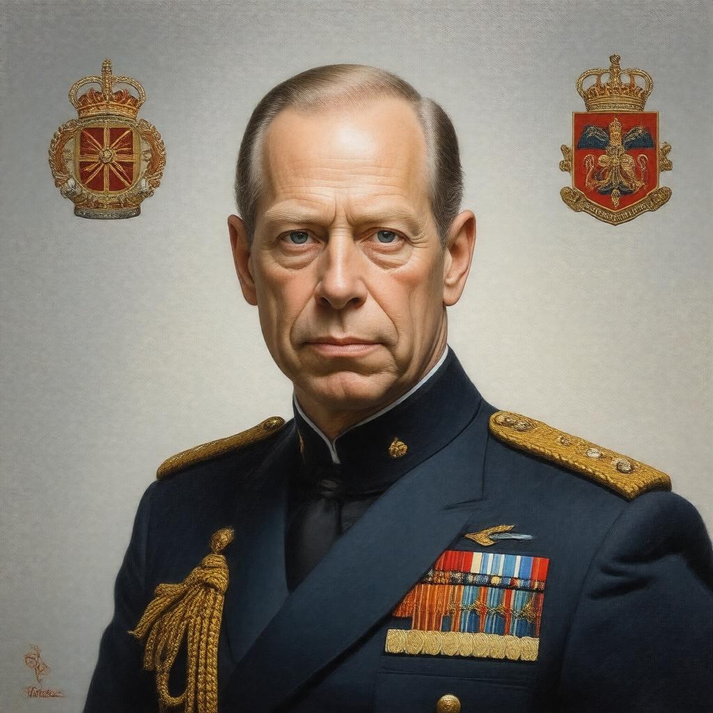 AI-created image of Prince George, Duke of Kent