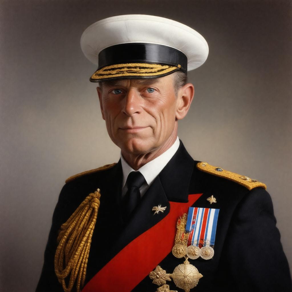 Click to view larger image AI-created image of Prince Philip (as consort to Elizabeth II)