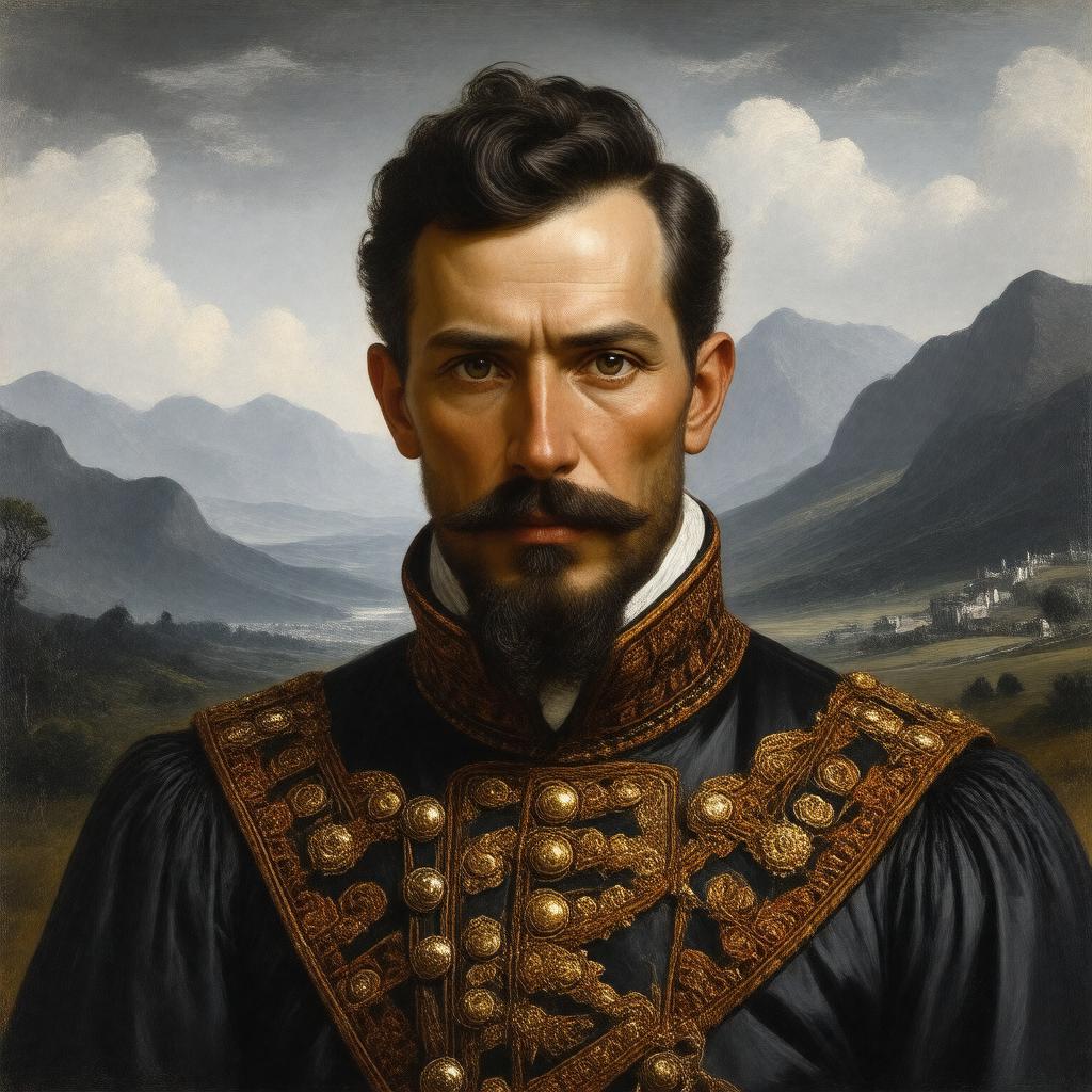 Click to view larger image AI-created image of Prince Rostom Tsereteli