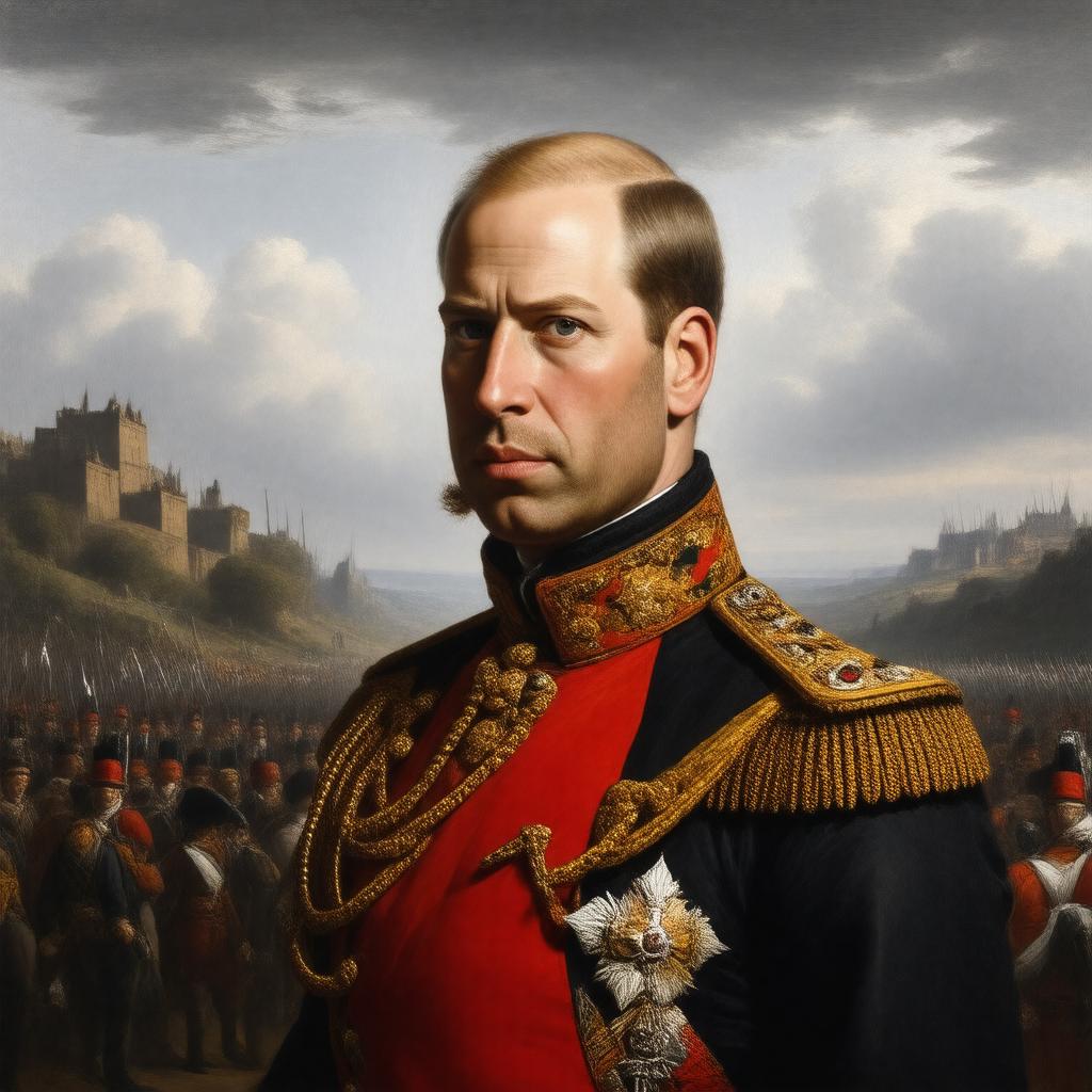 AI-created image of Prince William, Duke of Cumberland