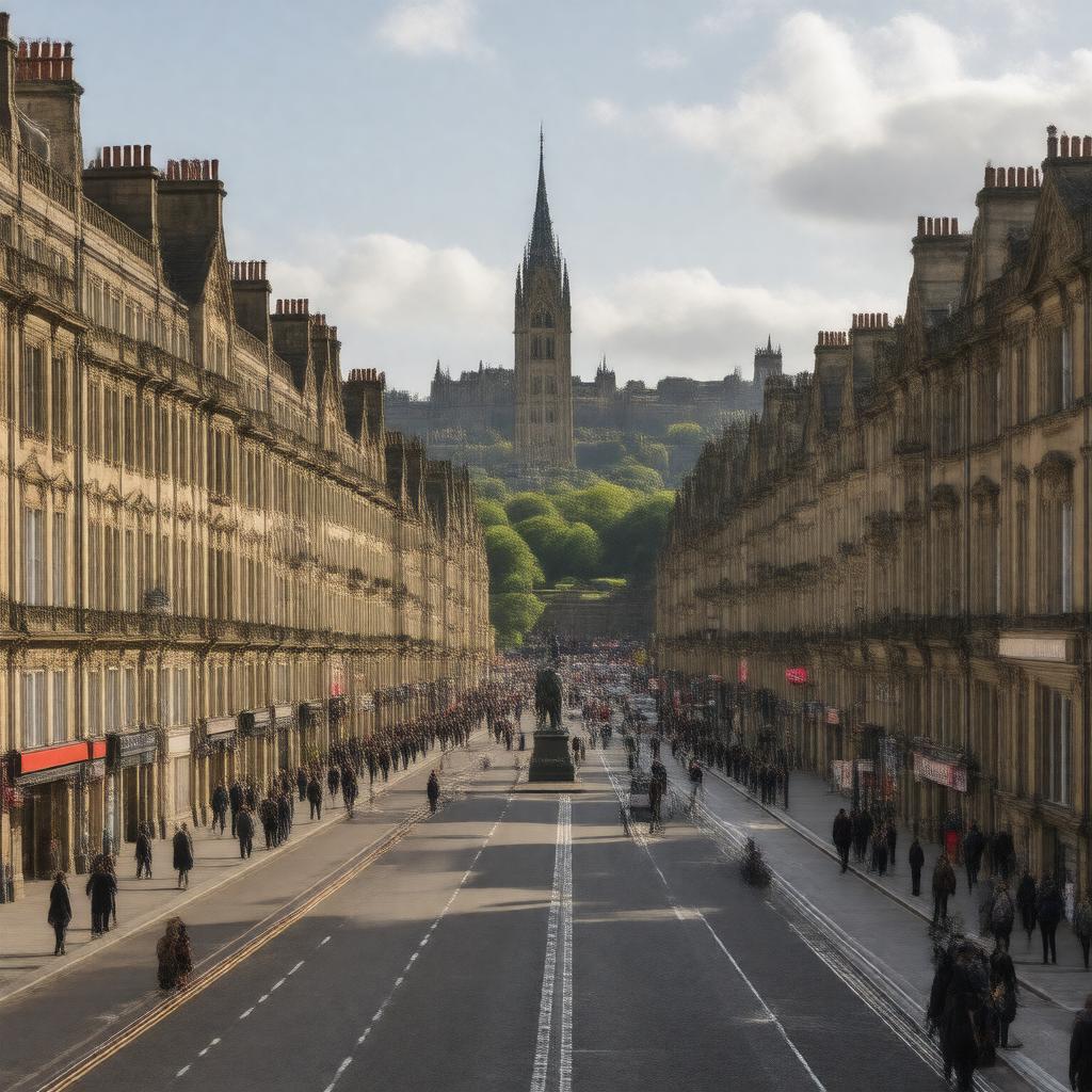 AI-created image of Princes Street
