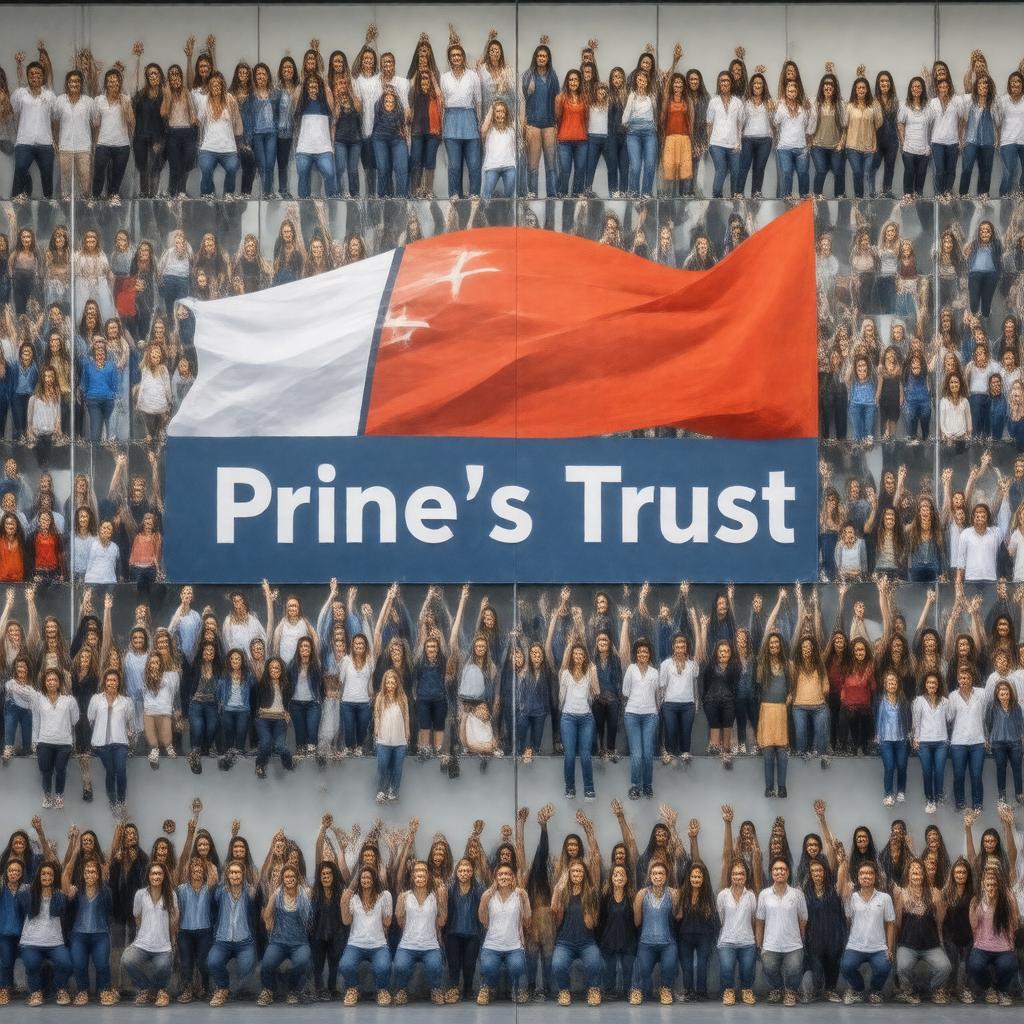 Click to view larger image AI-created image of Prince's Trust Australia