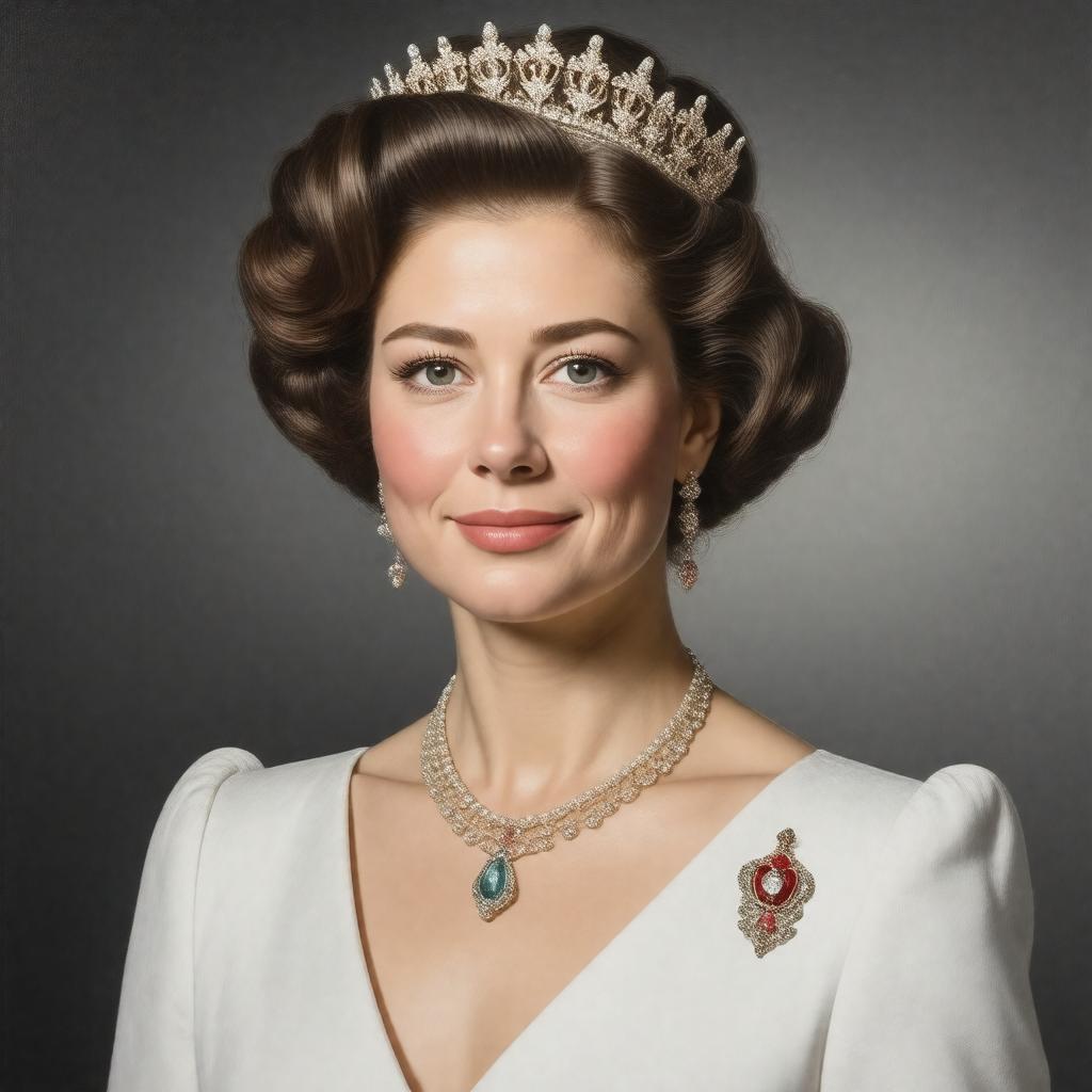 AI-created image of Princess Alexandra, The Honourable Lady Ogilvy