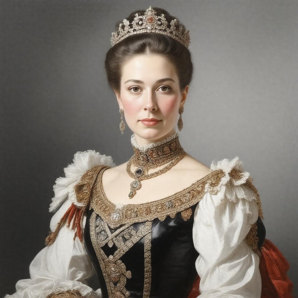 AI-created image of Princess Alix of Hesse and by Rhine