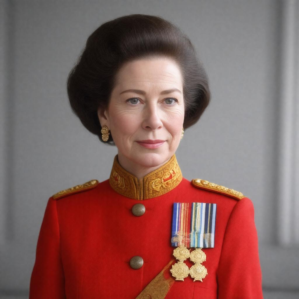 Click to view larger image AI-created image of Princess Anne, The Princess Royal