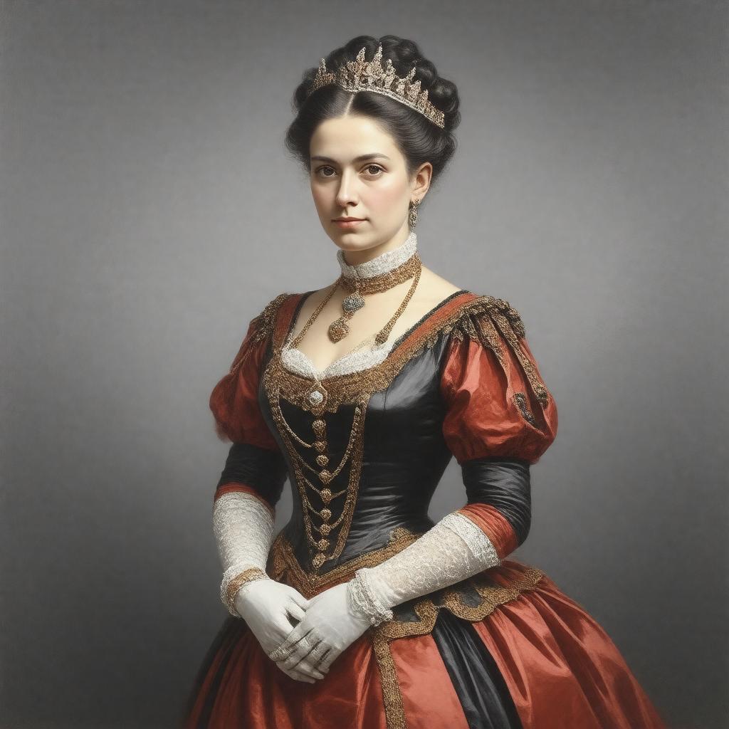 AI-created image of Princess Augusta Marie Luise Katharina of Saxe-Weimar-Eisenach