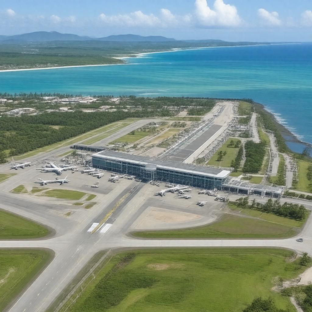 AI-created image of Princess Juliana International Airport
