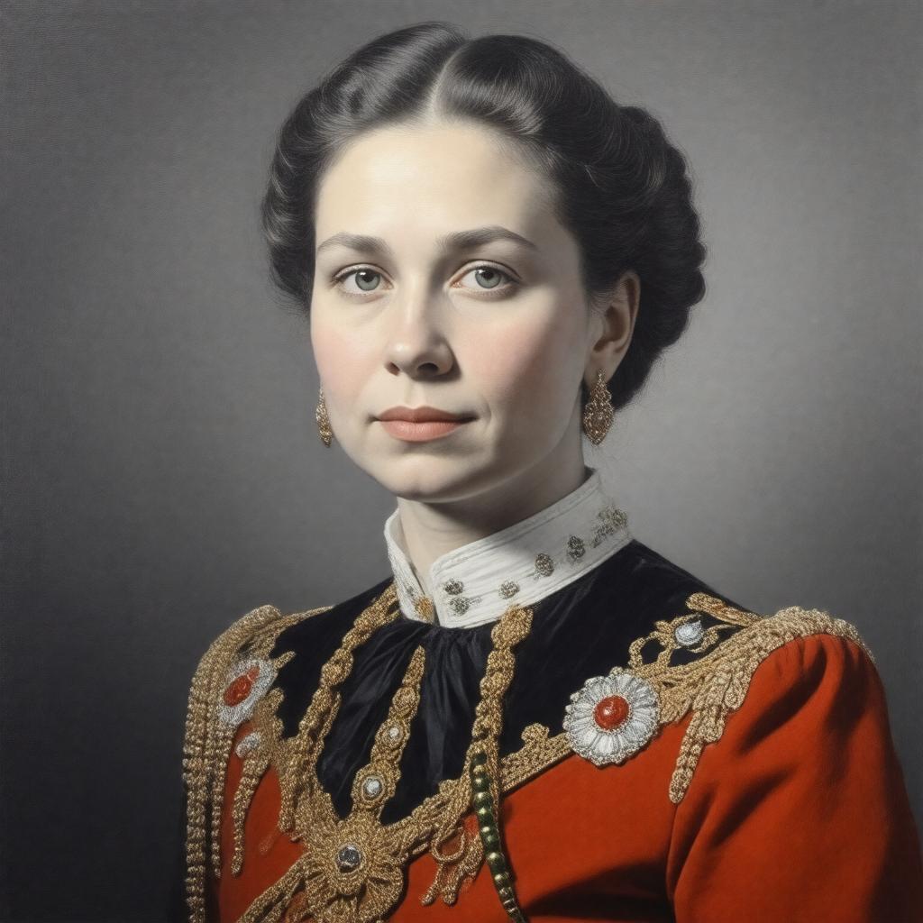 AI-created image of Princess Kira Kirillovna of Russia