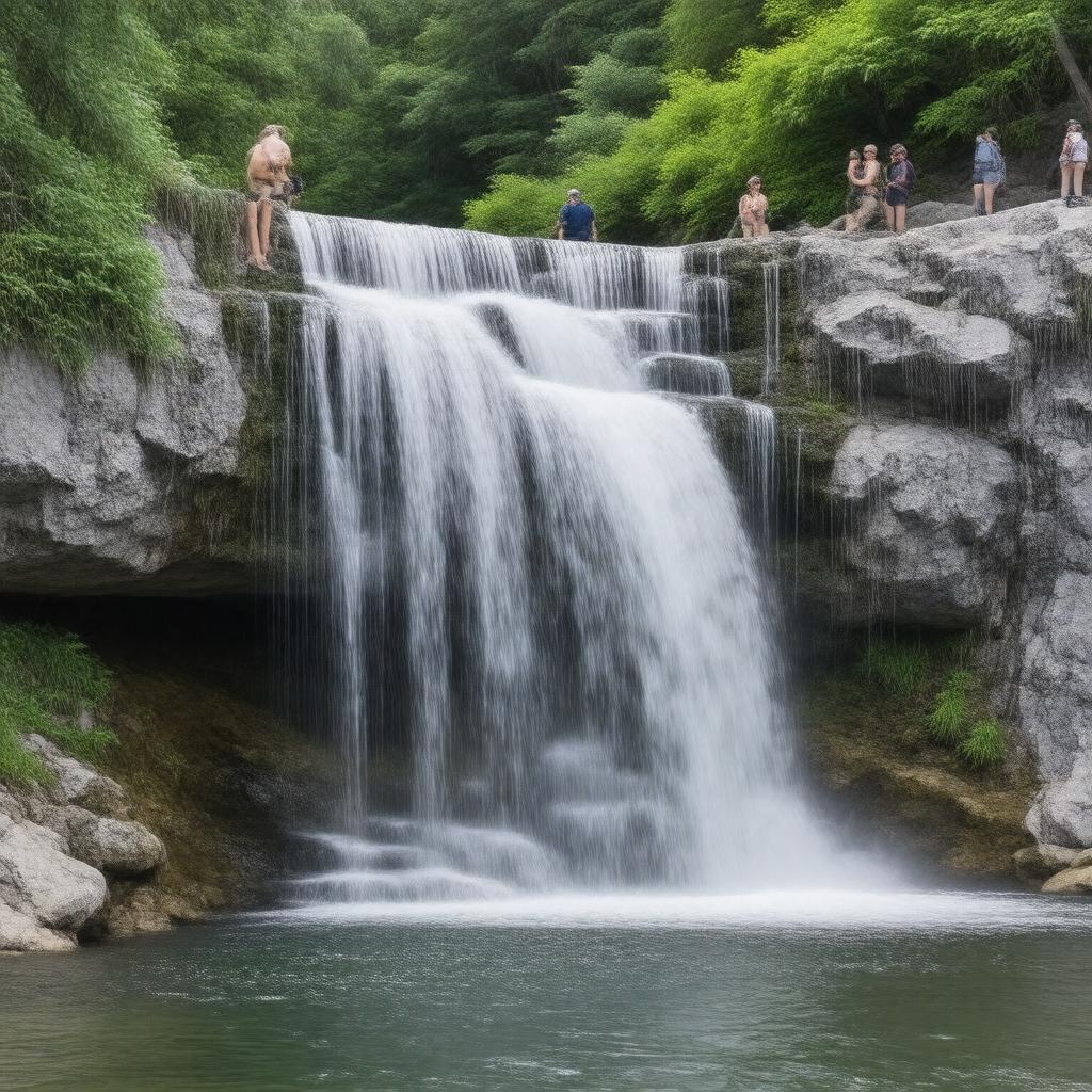 Click to view larger image AI-created image of Princess Louise Falls