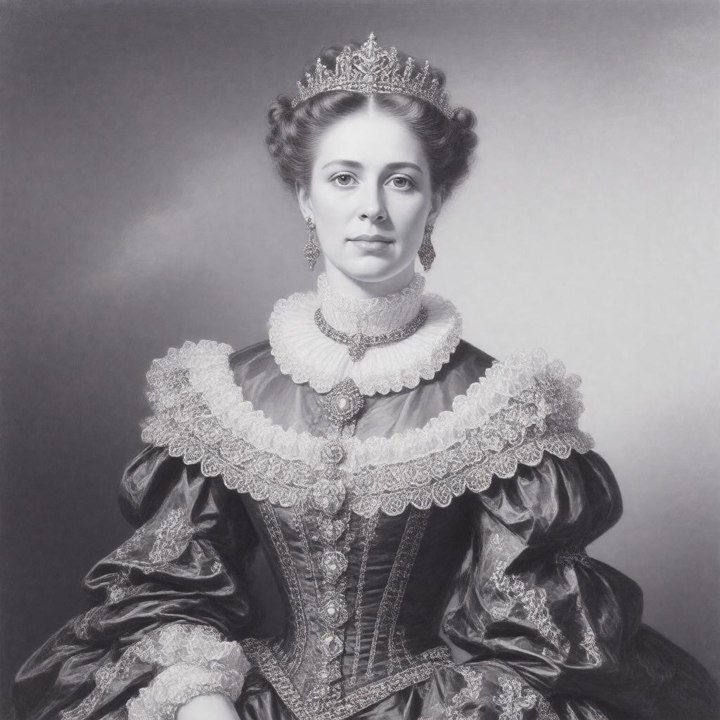 Click to view larger image AI-created image of Princess Louise of Saxe-Gotha-Altenburg