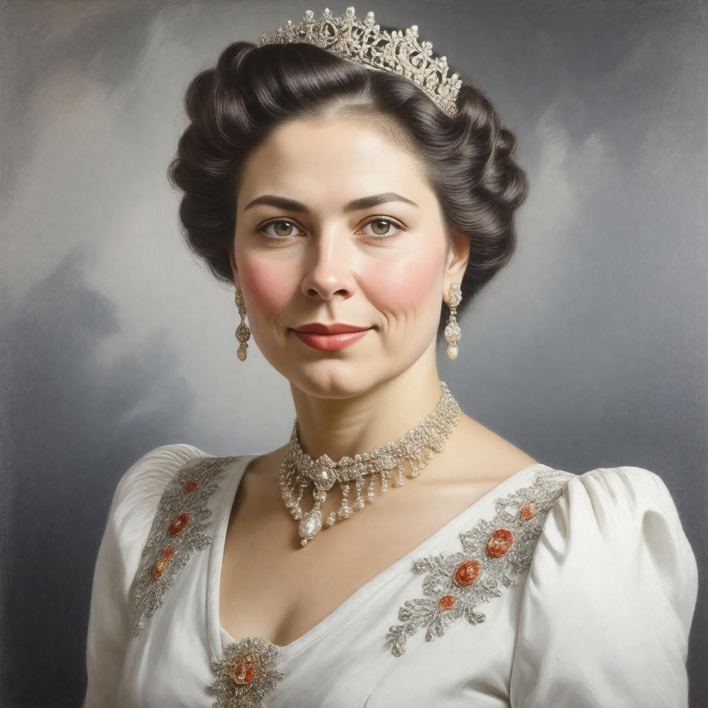 Click to view larger image AI-created image of Princess Margarita of Greece and Denmark