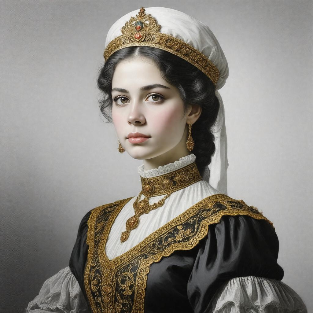 AI-created image of Princess Maria Kirillovna of Russia