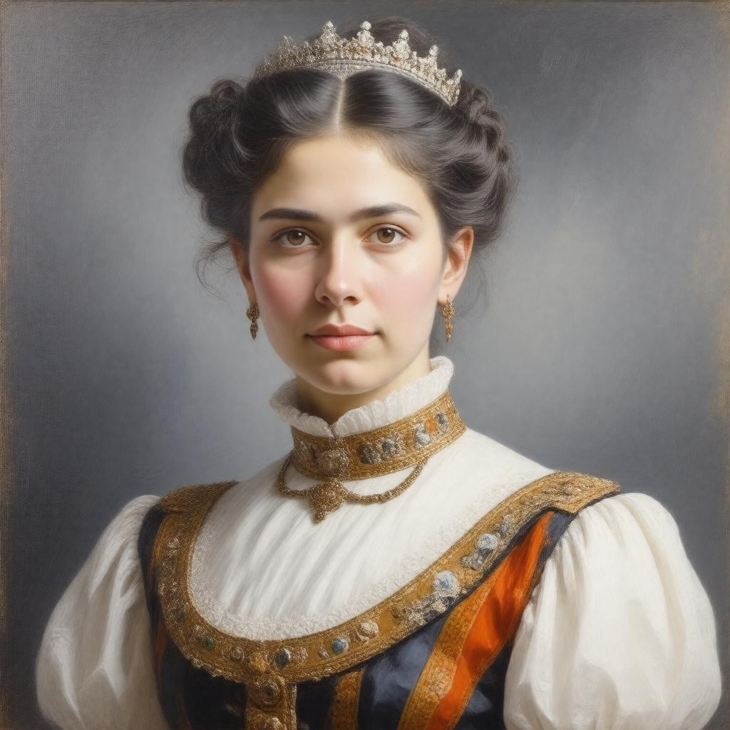 Click to view larger image AI-created image of Princess Marie Melita of Hohenlohe-Langenburg
