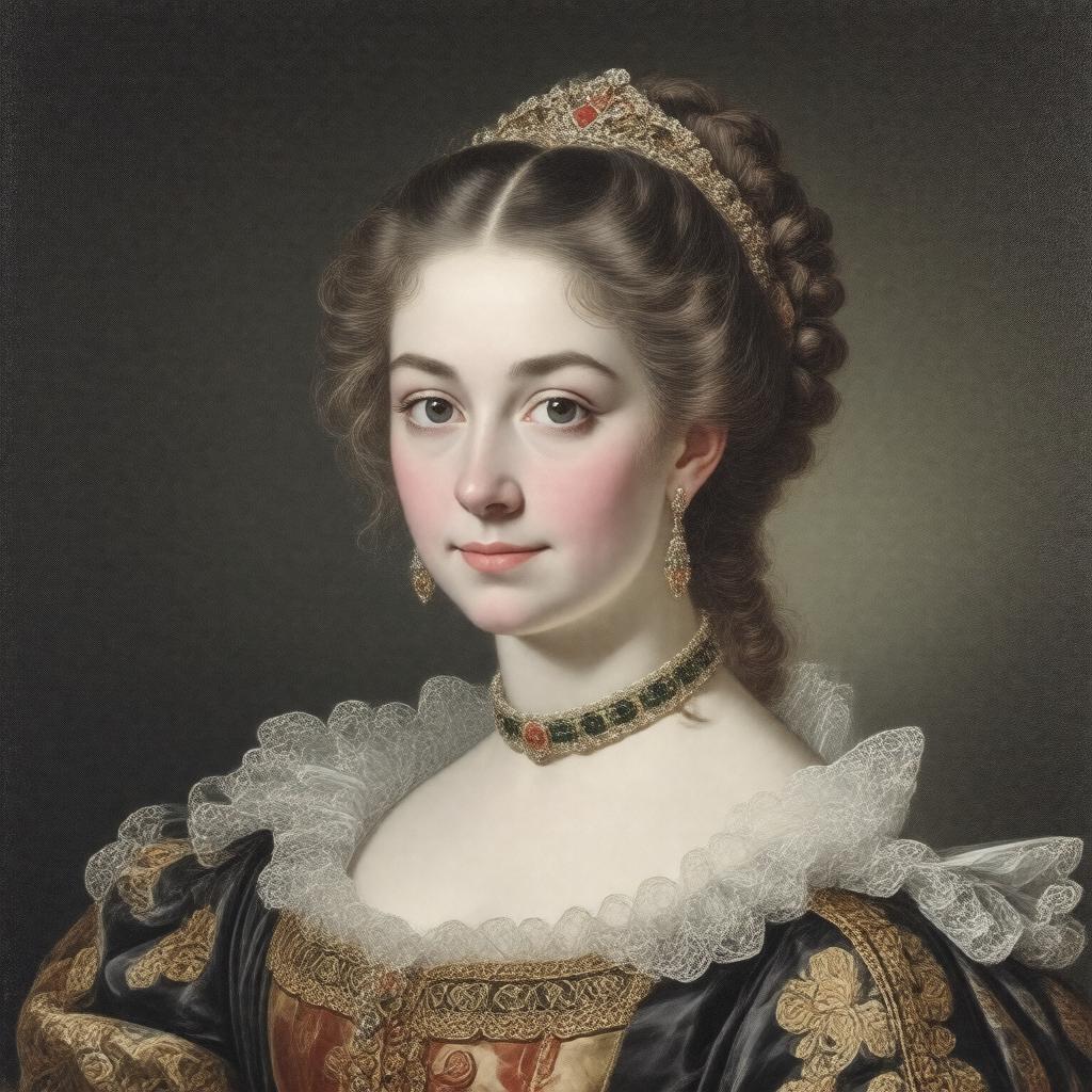 Click to view larger image AI-created image of Princess Sophia Matilda of Gloucester