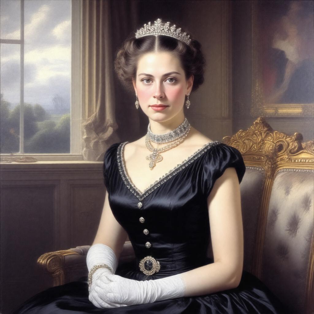 Click to view larger image AI-created image of Princess Victoria Alexandra Alice Mary