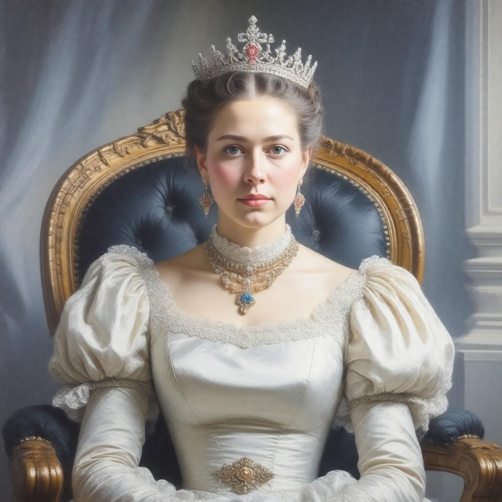 AI-created image of Princess Victoria, Princess Royal