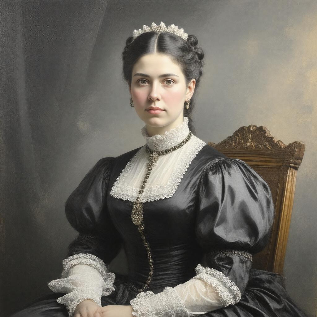 Click to view larger image AI-created image of Princess Victoria of Saxe-Coburg-Saalfeld