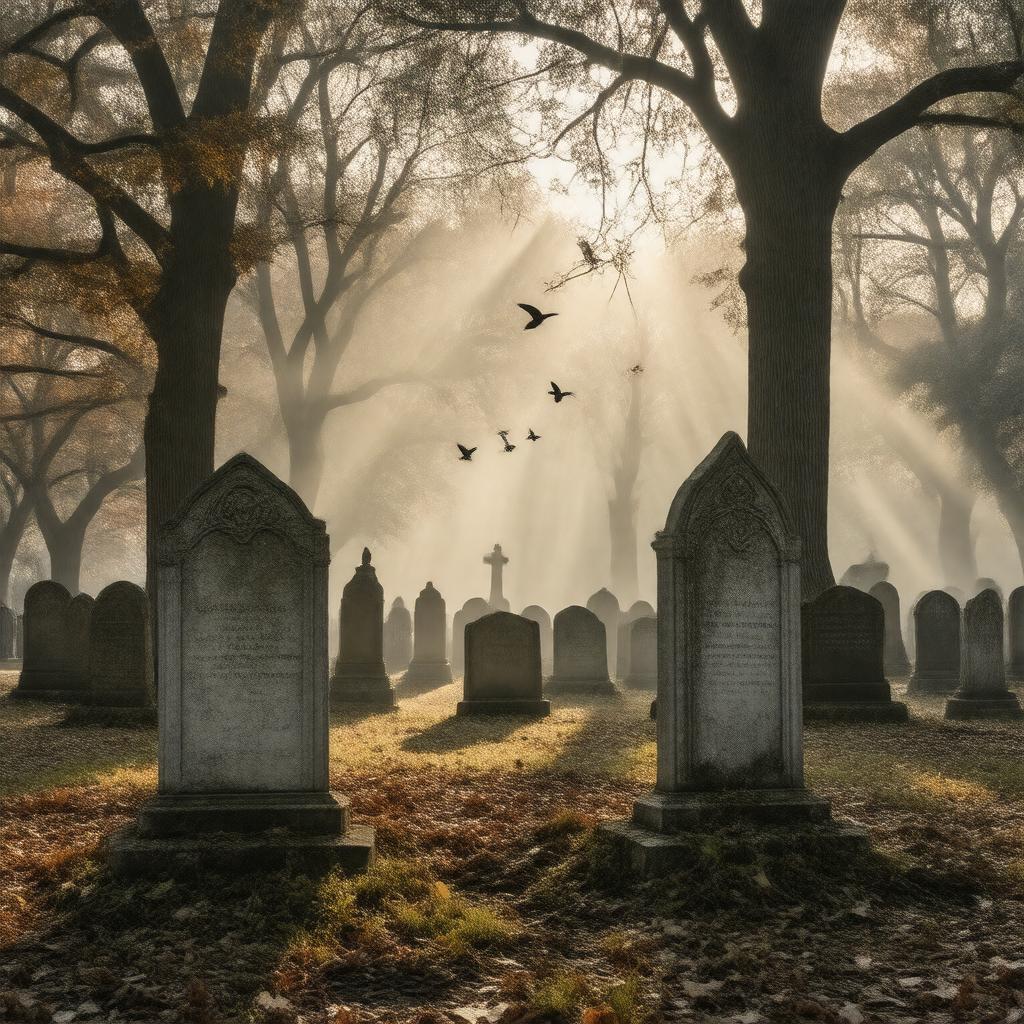 AI-created image of Princeton Cemetery